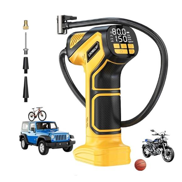 Air Compressor uses 20VBatt, 150PSI Air PumpDigital Pressure Gauge, (No Battery) - Picture 1 of 8